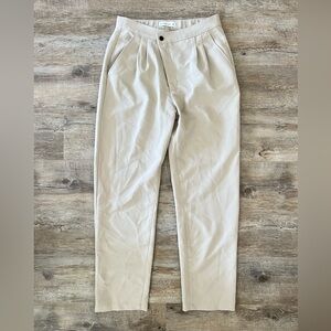 Abercrombie & Fitch Cream Relaxed Fit Pants